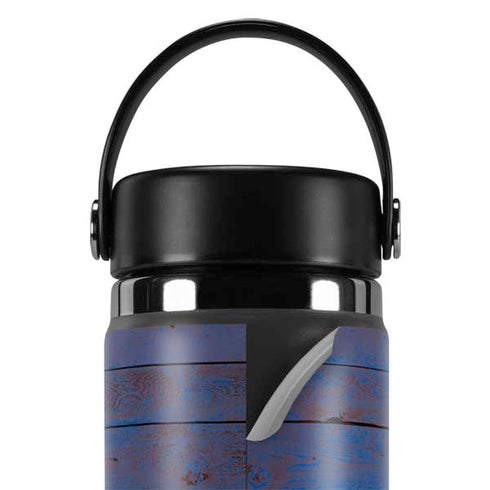 Haiti Flag Dark Wood Hydro Flask 20oz Wide Mouth Skin