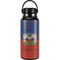 Haiti Flag Dark Wood Hydro Flask 32oz Wide Mouth Skin