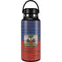 Haiti Flag Dark Wood Hydro Flask 32oz Wide Mouth Skin