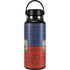 Haiti Flag Dark Wood Hydro Flask 32oz Wide Mouth Skin