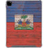 Haiti Flag Dark Wood iPad Pro 12.9in (2020) Clear Case