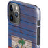 Haiti Flag Dark Wood iPhone 11 Pro Lite Case