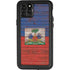 Haiti Flag Dark Wood iPhone 11 Pro Max Waterproof Case
