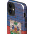 Haiti Flag Dark Wood iPhone 12 Mini Impact Case