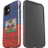 Haiti Flag Dark Wood iPhone 12 Mini Impact Case