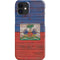 Haiti Flag Dark Wood iPhone 12 Mini Lite Case