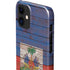 Haiti Flag Dark Wood iPhone 12 Mini Lite Case