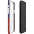 Haiti Flag Dark Wood iPhone 12 Mini Lite Case