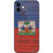 Haiti Flag Dark Wood iPhone 12 Mini Skin
