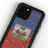 Haiti Flag Dark Wood iPhone 12 Pro Max Waterproof Case