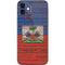 Haiti Flag Dark Wood iPhone 12 Skin