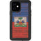Haiti Flag Dark Wood iPhone 12 Waterproof Case