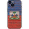 Haiti Flag Dark Wood iPhone 13 Mini Skin