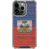 Haiti Flag Dark Wood iPhone 13 Pro Clear Case