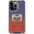 Haiti Flag Dark Wood iPhone 15 Pro Clear Case