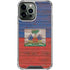 Haiti Flag Dark Wood iPhone 15 Pro Max Clear Case