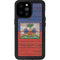 Haiti Flag Dark Wood iPhone 14 Pro Max Waterproof Case