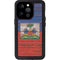 Haiti Flag Dark Wood iPhone 14 Pro Waterproof Case