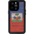 Haiti Flag Dark Wood iPhone 14 Pro Waterproof Case