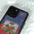Haiti Flag Dark Wood iPhone 14 Pro Waterproof Case