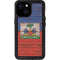 Haiti Flag Dark Wood iPhone 15 Waterproof Case