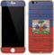 Haiti Flag Dark Wood iPhone 6/6s Skin