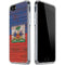 Haiti Flag Dark Wood iPhone SE (2nd & 3rd Gen) Clear Case