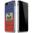 Haiti Flag Dark Wood iPhone SE (2nd & 3rd Gen) Clear Case
