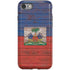 Haiti Flag Dark Wood iPhone SE (2nd & 3rd Gen) Pro Case