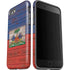 Haiti Flag Dark Wood iPhone SE (2nd & 3rd Gen) Pro Case
