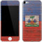 Haiti Flag Dark Wood Apple iPod Skin