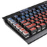 Haiti Flag Dark Wood K95 RGB PLATINUM Mechanical Gaming Keyboard Skin
