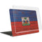 Haiti Flag Dark Wood MacBook Air 15in (2023-2025) Case plus Skin