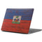 Haiti Flag Dark Wood Apple MacBook Pro 13-inch Skin
