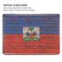 Haiti Flag Dark Wood MacBook Pro 13in (2020) Case plus Skin