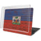 Haiti Flag Dark Wood MacBook Pro 15in (2016-19) Case plus Skin