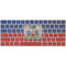 Haiti Flag Dark Wood Magic Keyboard Skin