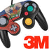 Haiti Flag Dark Wood Nintendo GameCube Controller Skin
