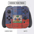 Haiti Flag Dark Wood Nintendo Switch Bundle Skin