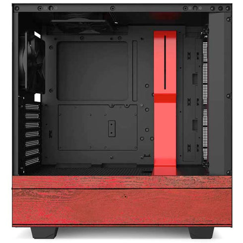 Haiti Flag Dark Wood NZXT H510 Compact ATX Mid-Tower Case Skin