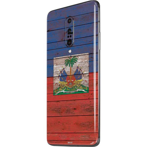 Haiti Flag Dark Wood OnePlus 7 Pro Skin