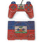 Haiti Flag Dark Wood PlayStation Classic Bundle Skin