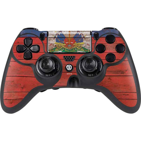 Haiti Flag Dark Wood PS4/PC SCUF Impact Controller Skin