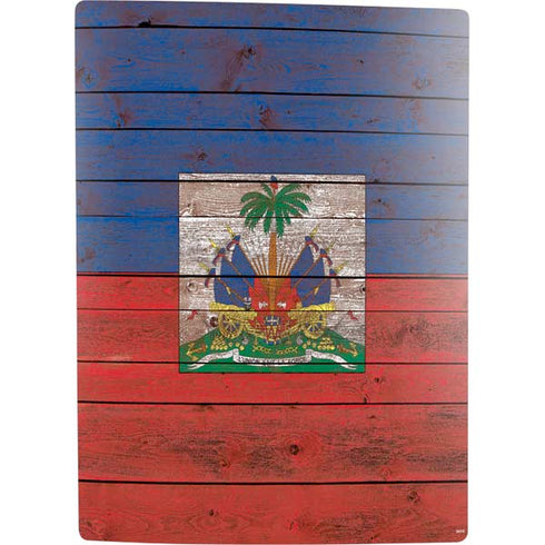 Haiti Flag Dark Wood PS5 Digital Edition Bundle Skin