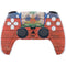 Haiti Flag Dark Wood PS5 Controller Skin