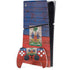 Haiti Flag Dark Wood PS5 Slim Digital Edition Bundle Skin
