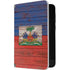 Haiti Flag Dark Wood Surface Duo Skin