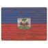 Haiti Flag Dark Wood Surface Laptop 3 13.5in Skin