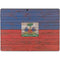 Haiti Flag Dark Wood Surface Pro 8 Skin