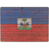 Haiti Flag Dark Wood Surface Pro 8 Skin